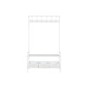 Mebel do Przedpokoju z Szufladami Home ESPRIT Biały Metal 110 x 36 x 186 cm