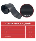 Taśma ogrodzeniowa PASKI 6 x 2,55mb CLASSIC 19cm PROTECTO™ GRAFIT + 12 klipsów GRATIS