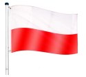 Aluminiowy maszt flagowy - Flaga Polska - 6,5 m