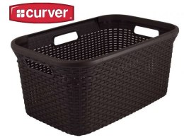 Kosz na pranie RATTAN STYLE 45 l brązowa CURVER