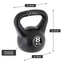 MAXXIVA Sztanga Kettlebell, czarna, 8 kg