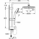 Kolumna Prysznicowa Grohe Vitalio Start System 250 Plastikowy