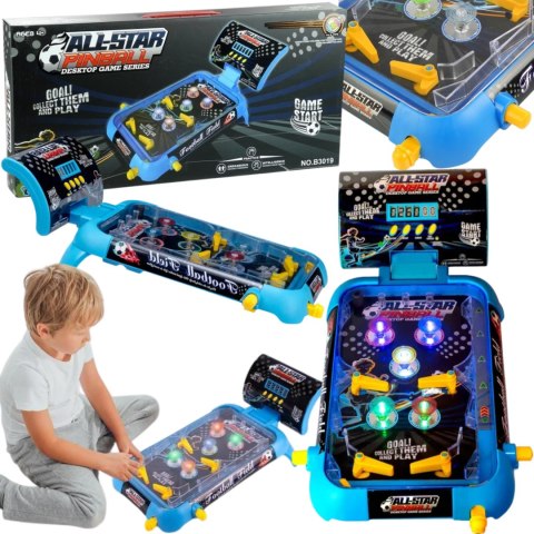 Mini Pinball Gra Zręcznościowa Flipper Stół Kulka Światła Muzyka Licznik