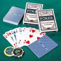 Zestaw pokerowy Texas Holdem Black Jack i żetony laserowe