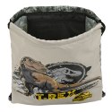 Worek na buty ze sznurkami Jurassic World Warning Szary 35 x 40 x 1 cm