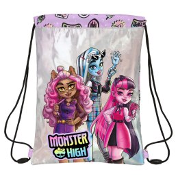 Worek na buty ze sznurkami Monster High Best boos Liliowy