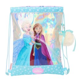 Worek na buty ze sznurkami Frozen Cool days Fiolet Błękitne niebo 26 x 34 x 1 cm