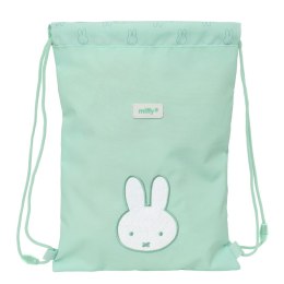 Worek na buty ze sznurkami Miffy Menta Mięta 26 x 34 x 1 cm