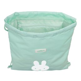 Worek na buty ze sznurkami Miffy Menta Mięta 26 x 34 x 1 cm