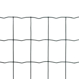 Euro ogrodzenie, stalowe, 25 x 1,5 m, zielone