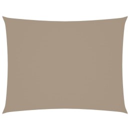 Prostokątny żagiel ogrodowy z tkaniny Oxford, 2x3 m, taupe