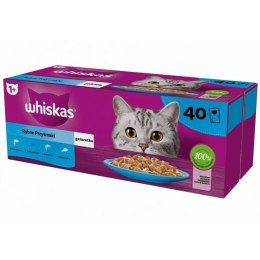 Snack for Cats Whiskas 40 x 85 g Łosoś Tuńczyk Ryba Dorsz