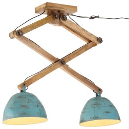 Lampa sufitowa, 25 W, postarzany niebieski, 29x18x85 cm, E27