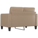 2-osobowa sofa, kolor cappuccino, 120 cm, sztuczna skóra