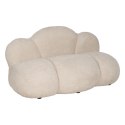 Sofa Beżowy Poliester drewno sosnowe 149 x 76 x 77 cm