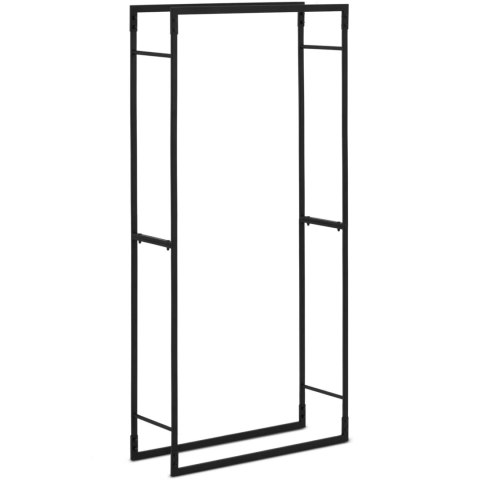 Stojak na drewno kominkowe metalowy prostokątny LOFT do 35 kg 60 x 25 x 150 cm