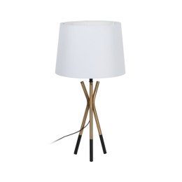 Lampa stołowa Biały Czarny Złoty Żelazo 40 W 33 x 33 x 63,5 cm