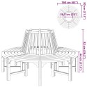 Ławka okalająca drzewo, Ø 160 cm, drewniana
