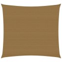 Żagiel przeciwsłoneczny, 160 g/m², kolor taupe, 4x4 m, HDPE