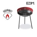 Grill Węglowy z Nóżkami EDM 73832 Czerwony/Czarny Żelazo Ø 33 x 45 cm