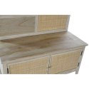 Odbiornik Home ESPRIT Naturalny Rattan Drewno paulowni Lustro 92 x 40 x 181 cm