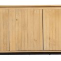 Kredens MONTMARTRE Czarny Naturalny Żelazo Drewno mango 140 x 40 x 75 cm