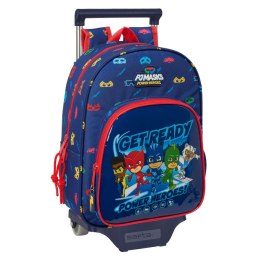 Torba szkolna z kółkami PJ Masks Ready Granatowy 26 x 34 x 11 cm