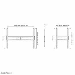 Uchwyt na TV Neomounts LFD-W1500 60-100