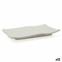 Płaski Talerz Bidasoa Ikonic Szary Plastikowy Melamina 20,7 x 13 x 2 cm (12 Sztuk) (Pack 12x)