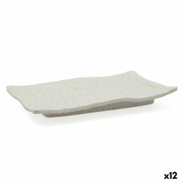 Płaski Talerz Bidasoa Ikonic Szary Plastikowy Melamina 20,7 x 13 x 2 cm (12 Sztuk) (Pack 12x)