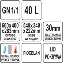 Pojemnik termoizolacyjny GN 1/1, 40 l