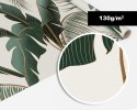 Fototapeta Botanical Seamless Pattern, Hand Drawn Banana Tree On Bright Grey