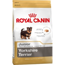 Karma Royal Canin Yorkshire Terrier Junior Szczeniak/Junior kurczak Mięso Ryż Ptaki 1,5 Kg