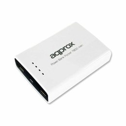 Power Bank approx! APPPB78EVW 7800 mAh 2 x USB Micro USB 5 V 1-2 A Biały Czarny/Biały