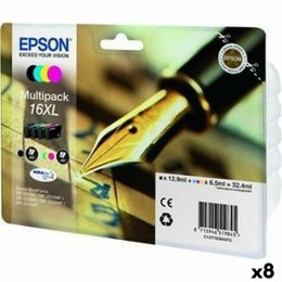 Oryginalny Wkład Atramentowy Epson DURABRITE ULTRA INK - Nº16XL Czarny/Cyan/Magenta/Żółty (8 Sztuk)