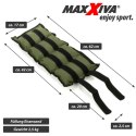 MAXXIVA Mankiety obciążające, 2 x 2,5 kg, zielone