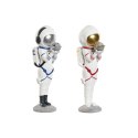 Figurka Dekoracyjna Home ESPRIT Niebieski Biały Czerwony Złoty Kobieta Astronauta 11 x 7 x 25 cm (2 Sztuk)