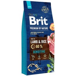 Karma Brit Premium by Nature Sensitive Dorosły Jagnięcina Ryż 15 kg