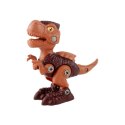 ZESTAW WALIZKA KLOCKI DINOZAURY DO SKRĘCANIA WKRĘTARKA 3 DINO FIGURKI DIY