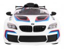 Auto Na Akumulator BMW M6 GT3 Biały Nawiew Powietrza Dźwięki MP3 LED Pilot