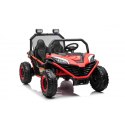 Auto Na Akumulator Pojazd Buggy FASTER 4x4 Czerwony MP3 LED Ekoskóra