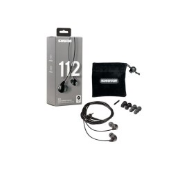 Słuchawki z Mikrofonem Shure SE112-GR Czarny Szary