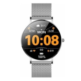 Smartwatch Manta Alexa SWU501SL Czarny Srebrzysty 1,32