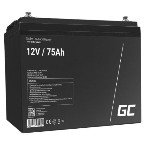 Bateria do Zasilacz awaryjny UPS Green Cell AGM25 75 Ah 12 V