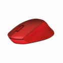 Myszka Bezprzewodowa Logitech M330 Silent Plus Czerwony 1000 dpi