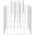 Donica gabionowa w kształcie H, drut stalowy, 260x40x40 cm