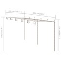 Pergola ogrodowa, antyczny brąz, 6x3x2,5 m, żelazo