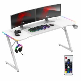 Biurko Huzaro HZ-Hero 4.8 RGB White Biały