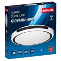 Lampa Sufitowa Activejet AJE-GIOVANNI 40W Biały Czarny 80 (4000 K)