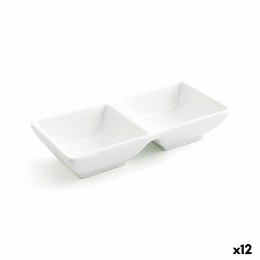 Tacka do przekąsek Quid Select Biały Ceramika 15 x 7 cm (12 Sztuk) (Pack 12x)